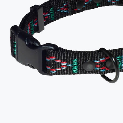 Parcianka - wzór indiański - detal - klamra od parcianej obroży dla psa ze wzorem indiańskim od Petsband