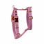 Widok boczny (2) szelek w kolorze Dusty Pink typu GUARD z kolekcji fur glamour od Petsband